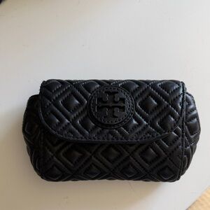 Tory Burch Black Quilted mini bag